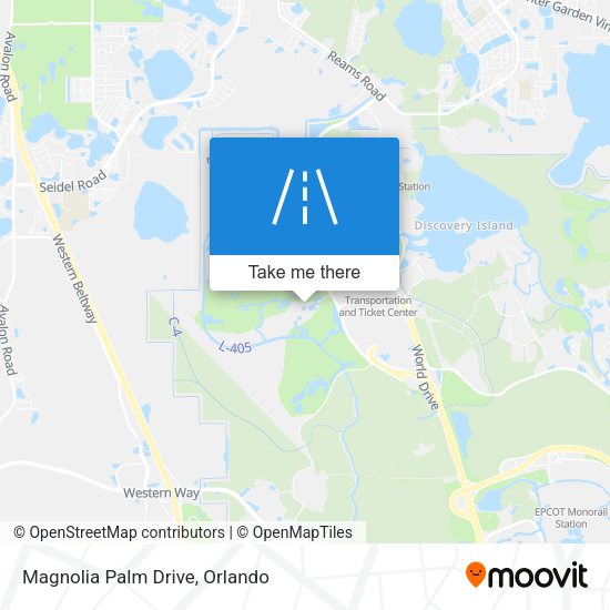 Magnolia Palm Drive map