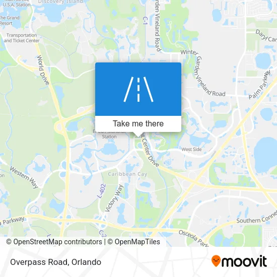 Mapa de Overpass Road