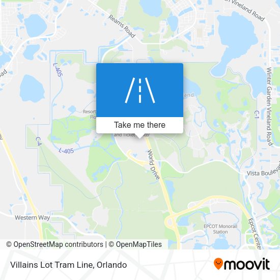 Villains Lot Tram Line map