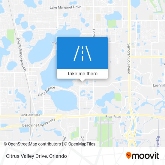 Citrus Valley Drive map