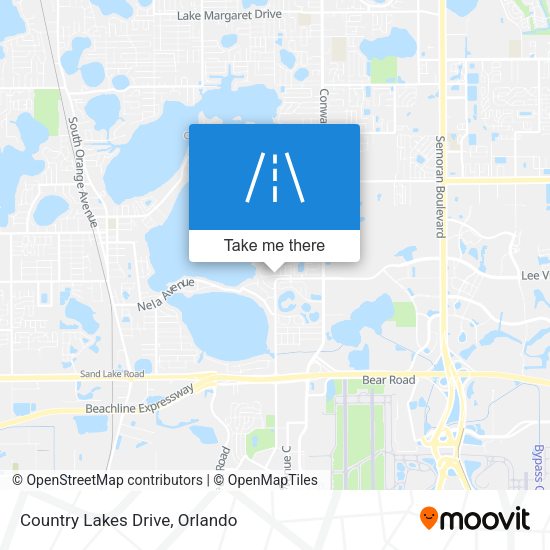Country Lakes Drive map