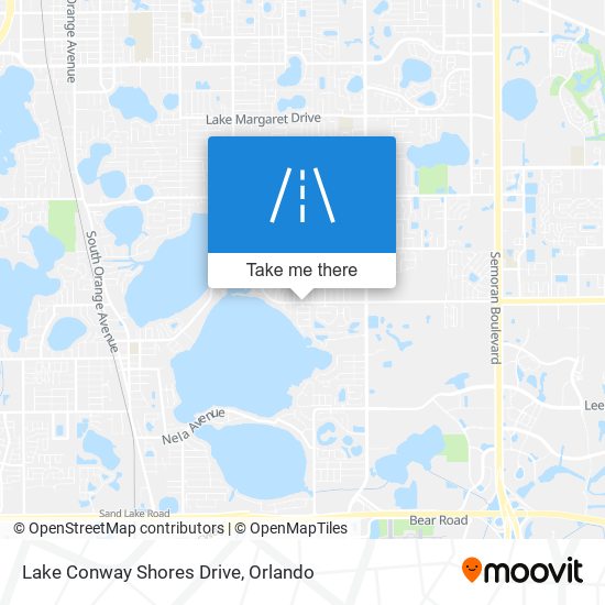 Lake Conway Shores Drive map