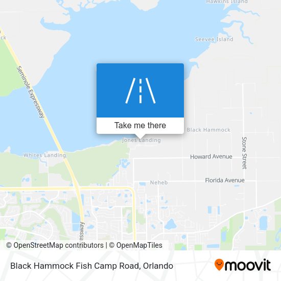 Mapa de Black Hammock Fish Camp Road