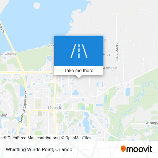 Whistling Winds Point map
