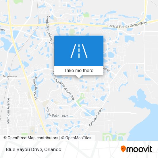 Mapa de Blue Bayou Drive