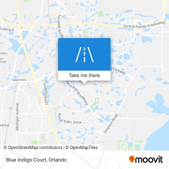 Mapa de Blue Indigo Court
