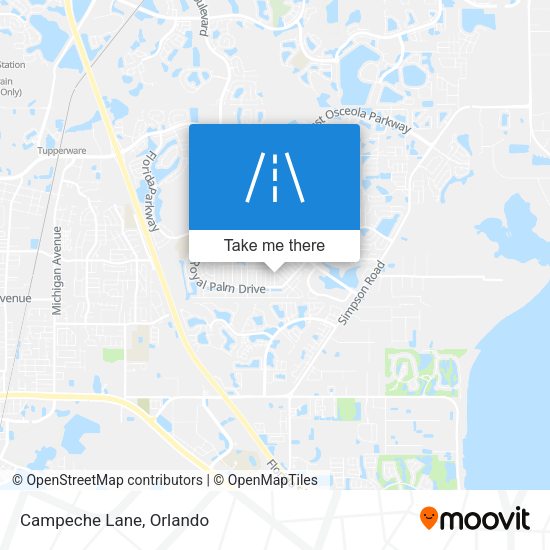 Mapa de Campeche Lane