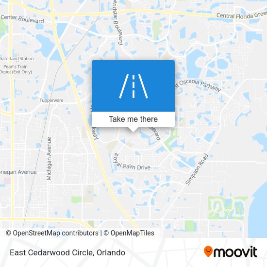 East Cedarwood Circle map