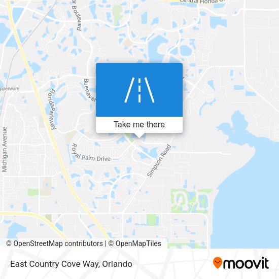 East Country Cove Way map