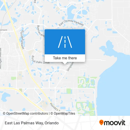 East Las Palmas Way map