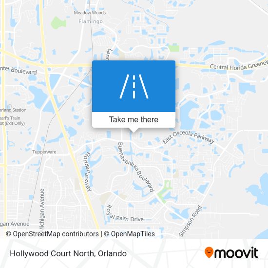 Mapa de Hollywood Court North