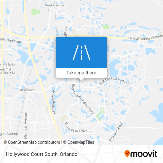 Hollywood Court South map