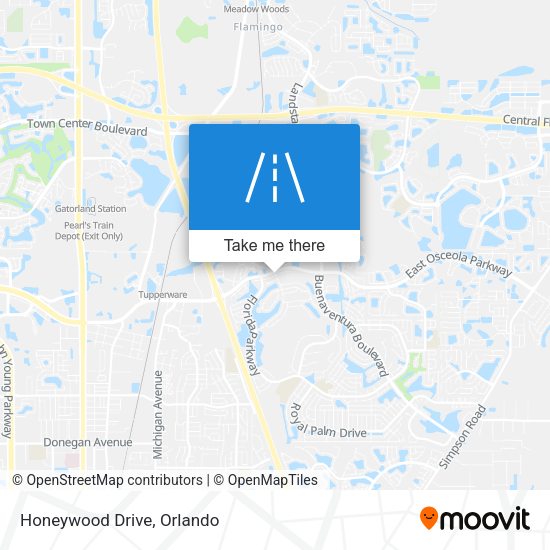 Mapa de Honeywood Drive