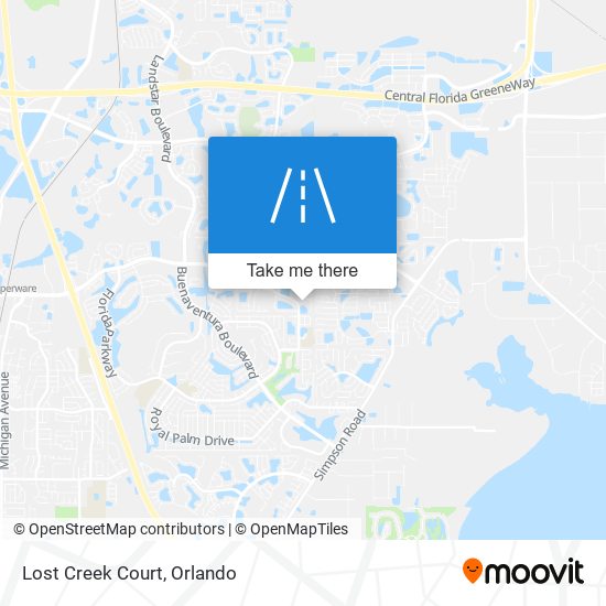 Mapa de Lost Creek Court