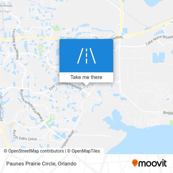 Mapa de Paunes Prairie Circle