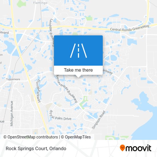 Mapa de Rock Springs Court
