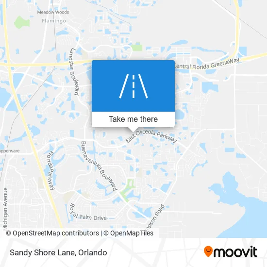 Sandy Shore Lane map