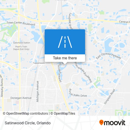 Satinwood Circle map