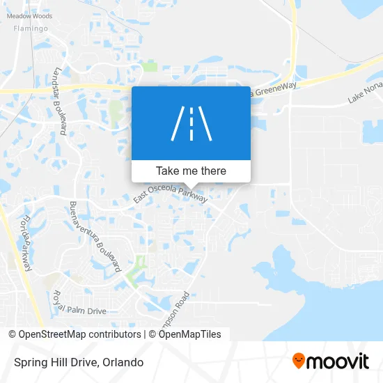 Spring Hill Drive map