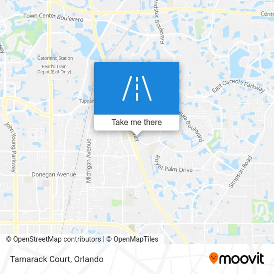 Tamarack Court map