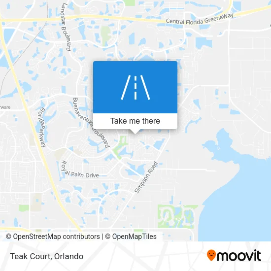 Teak Court map