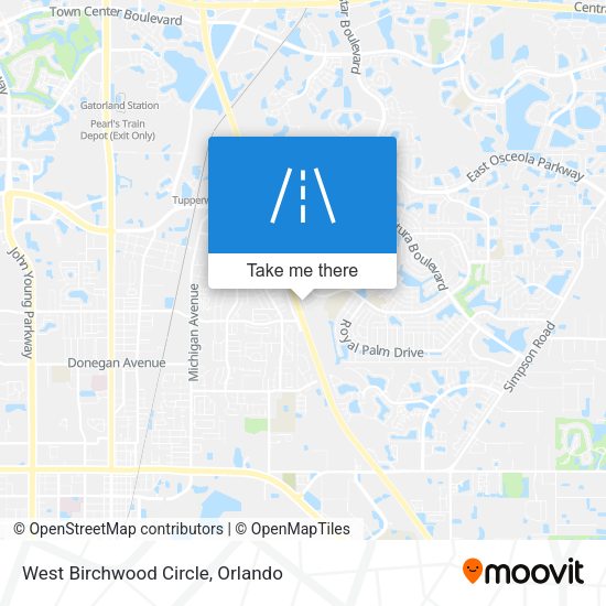 West Birchwood Circle map