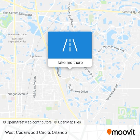 West Cedarwood Circle map