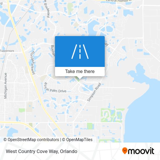 West Country Cove Way map