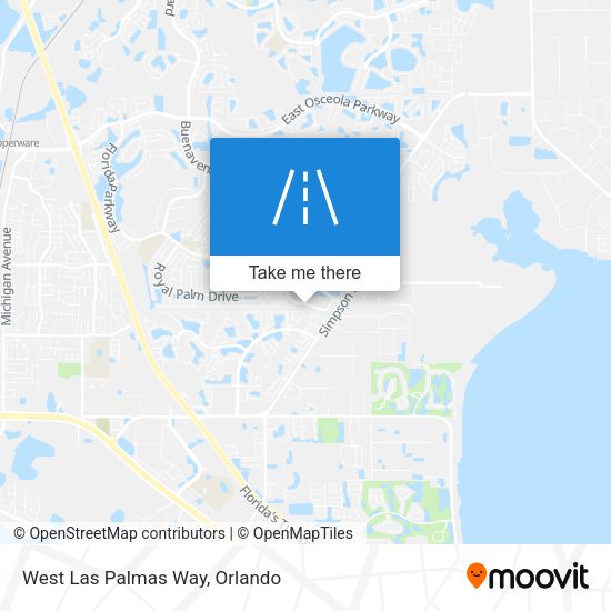 West Las Palmas Way map