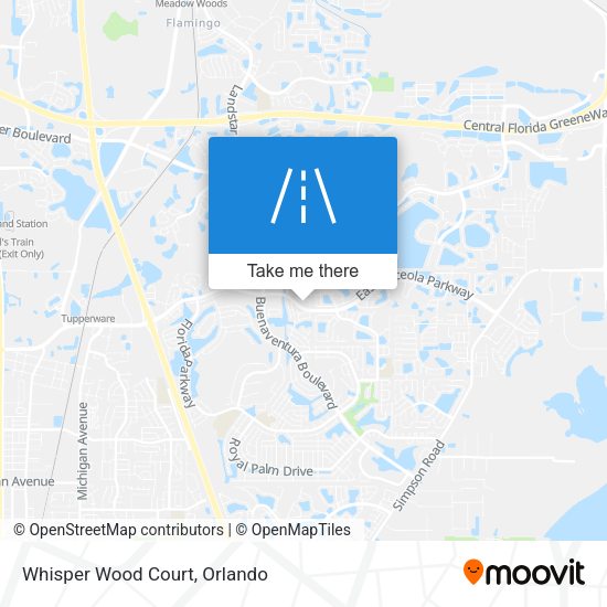 Mapa de Whisper Wood Court