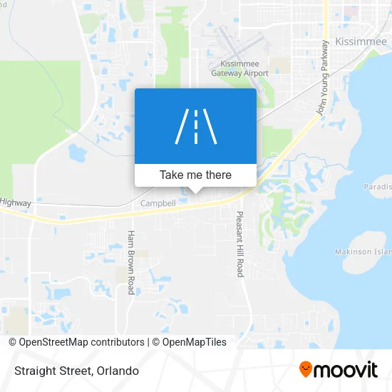 Straight Street map