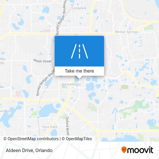 Mapa de Aldeen Drive