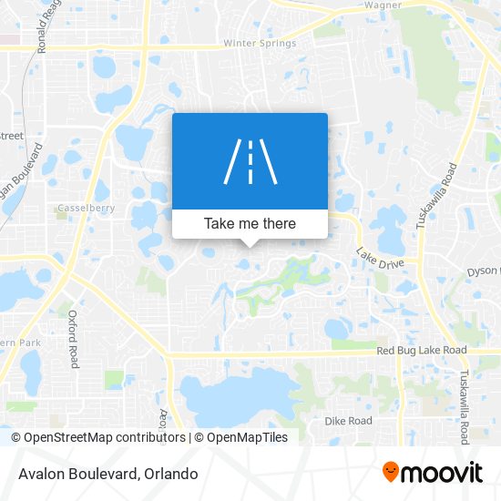 Mapa de Avalon Boulevard