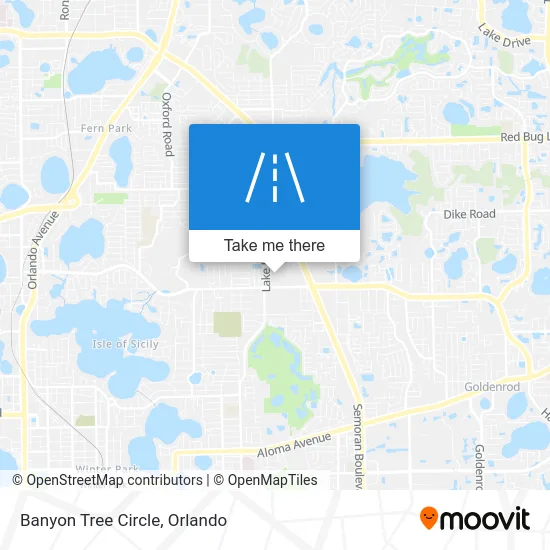 Banyon Tree Circle map