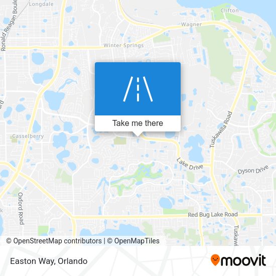 Easton Way map