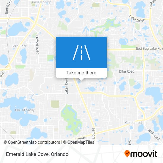 Mapa de Emerald Lake Cove