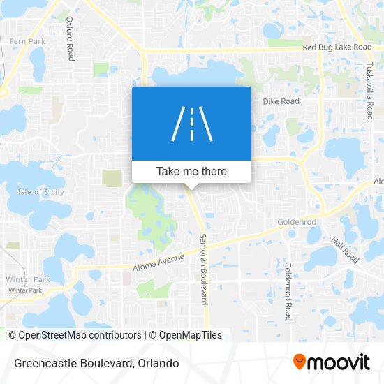 Greencastle Boulevard map