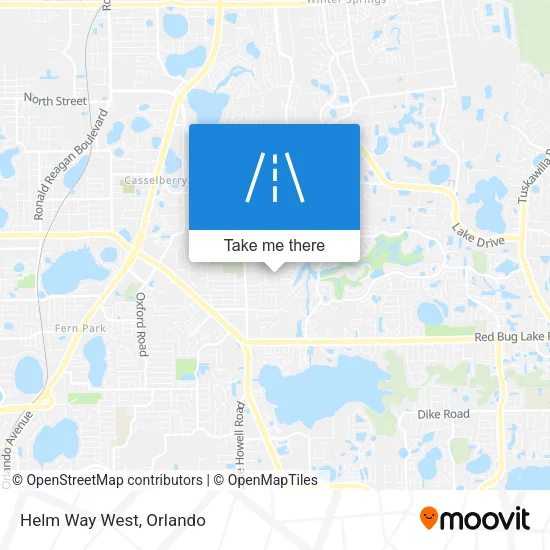 Helm Way West map