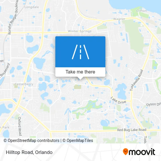 Hilltop Road map