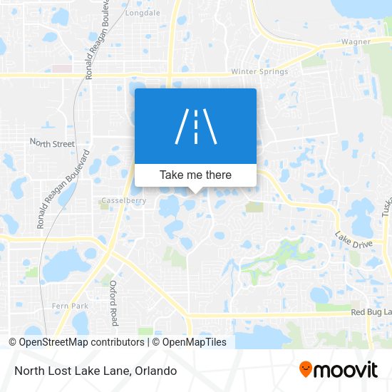 North Lost Lake Lane map