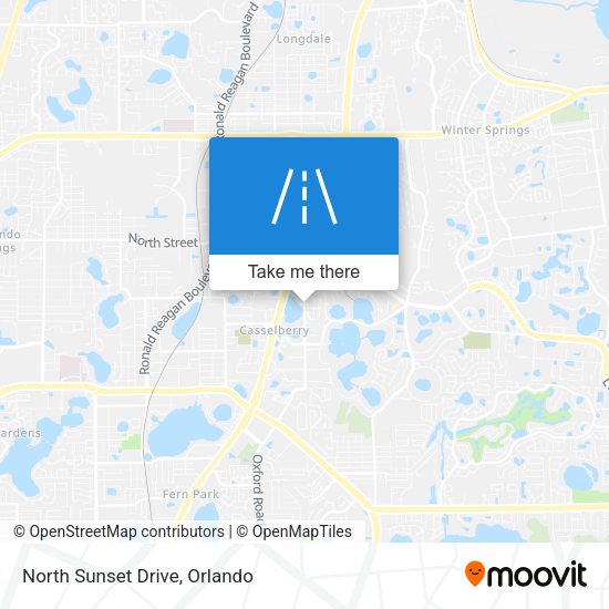 Mapa de North Sunset Drive