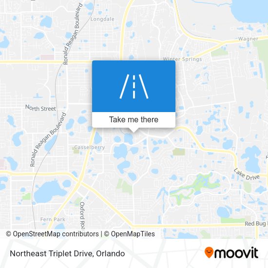 Northeast Triplet Drive map