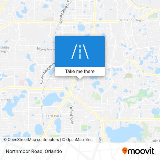 Mapa de Northmoor Road