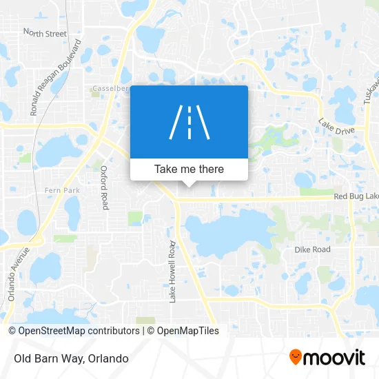 Old Barn Way map