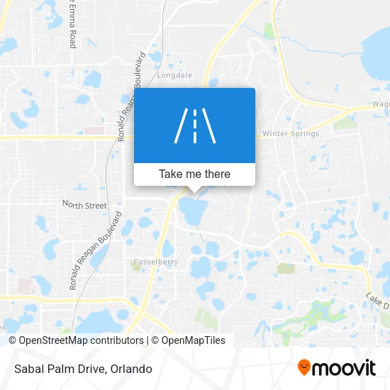 Sabal Palm Drive map