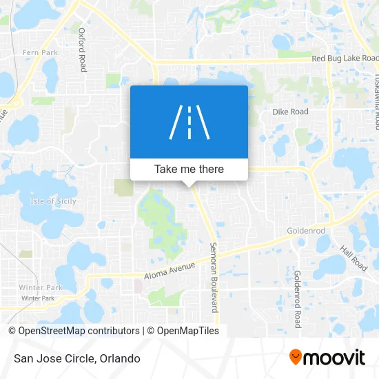 San Jose Circle map