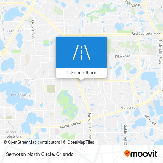 Mapa de Semoran North Circle