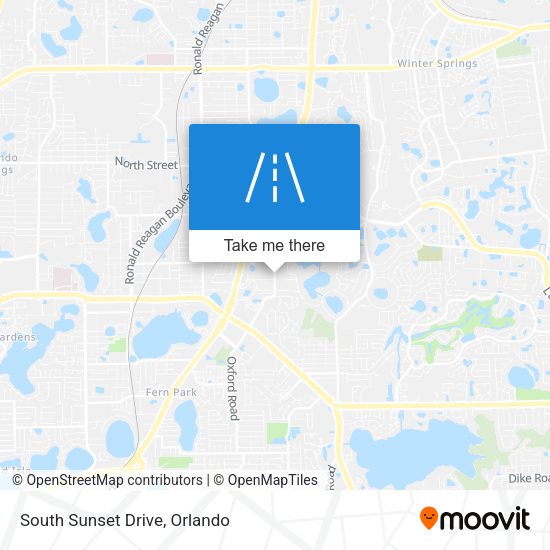 Mapa de South Sunset Drive
