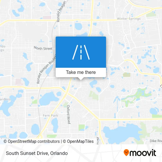 South Sunset Drive map
