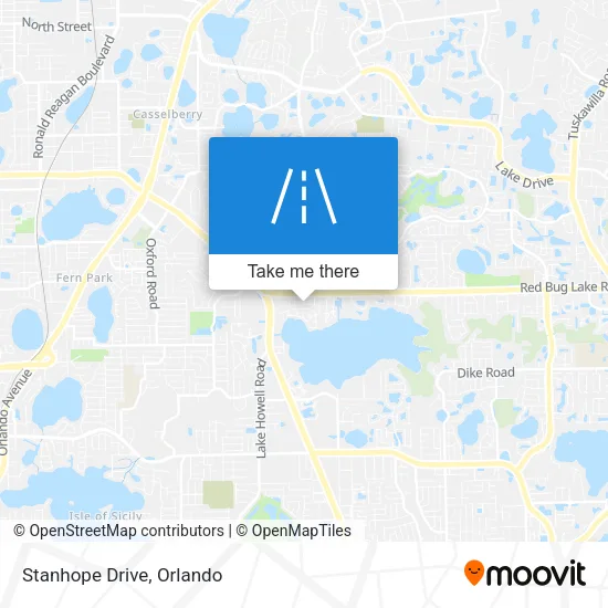 Stanhope Drive map